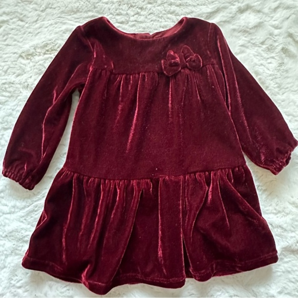 Carters Velvet Baby Dress Size 9m